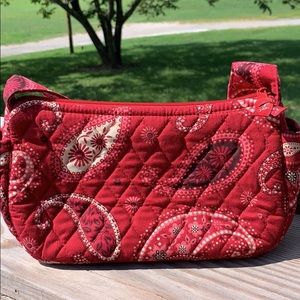 Vera Bradley Mesa red paisley handbag
